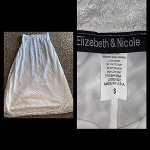 Pearl White Lace Maxi- Skirt